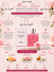 Sữa Tắm Miss Dior Shower Gel With Rose Water 175ml (Mẫu Mới)