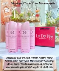Xịt Thơm Toàn Thân Hương Nước Hoa Nữ Armaf Club De Nuit Woman 200ml ( Công Ty )