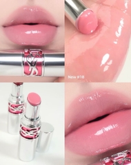 Son YSL Rouge Volupté Candy Glaze Lipstick 3.2gr (Vỏ Bạc)