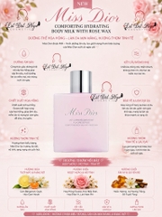 Dưỡng Thể Miss Dior Comforting Hydrating Body Milk With Rose Wax 175ml (Mẫu Mới)