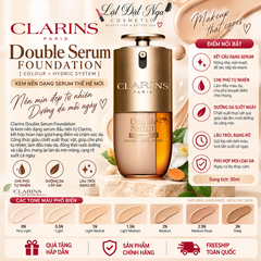 ( DMT ) Kem Nền Dạng Serum Clarins Double Serum Foundation 30ml