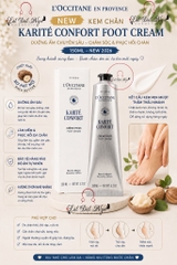 New - Kem Chân Loccitane Karite Confort Foot Cream 150ml Vỏ Trắng