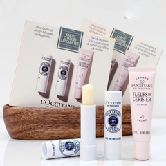 Sét 3 Son Dưỡng Shea Butter x2 & Cherry Blossom Lip Balm Trio