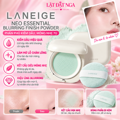 Phấn Phủ Laneige Neo Essential Blurring Finish Powder Kiềm Dầu, Mỏng Nhẹ 7g