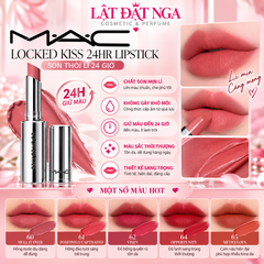 Son Thỏi MAC Locked Kiss 24hr Lipstick