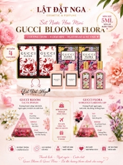 Sét Nước Hoa Mini Gucci Bloom EDP 5ml x 2 + Gucci Flora Gorgeous Gardenia EDP 5ml x 2