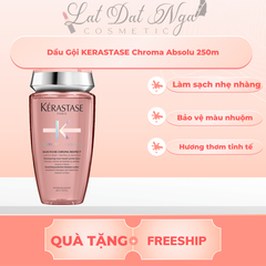 Dầu Gội KERASTASE Chroma Absolu 250ml ( Hồng Đậm Nuôi Dưỡng và Phục Hồi Chuyên Sâu )
