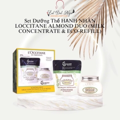Sét Dưỡng Thể HẠNH NHÂN LOCCITANE ALMOND DUO (MILK CONCENTRATE & ECO-REFILL)