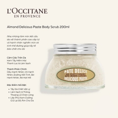 Hũ Kem Tẩy Tế Bào Chết Hạnh Nhân LOccitane Almond Delicious Paste 200ml