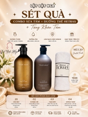 Sét Quà : Combo Sữa Tắm + Dưỡng Thể Hetras + Tặng Khăn Tắm - Mùi 20