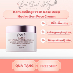 wed - Kem dưỡng Fresh Rose Deep Hydration Face Cream