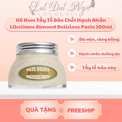 Hũ Kem Tẩy Tế Bào Chết Hạnh Nhân LOccitane Almond Delicious Paste 200ml