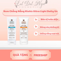 Kem chống nắng Kiehls Ultra Light Daily UV Defense - Aqua Gel dành cho Da dầu ( Màu Xanh )