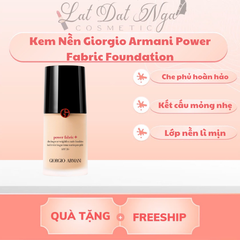 Kem Nền Giorgio Armani Power Fabric Foundation -  Độ Che Phủ Hoàn Hảo Với Công Thức Mỏng Nhẹ