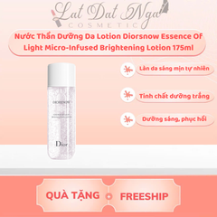 Nước Thần Dưỡng Da Lotion Diorsnow Essence Of Light Micro-Infused Brightening Lotion 175ml