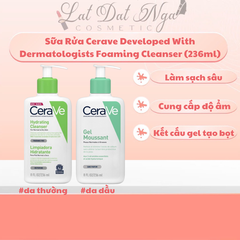 Sữa Rửa Mặt Cerave Developed With Dermatologists Foaming Cleanser (236ml)