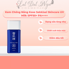 Kem Chống Nắng Kose Sekkisei Skincare UV Milk SPF50+ PA++++