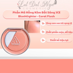 Phấn Má Hồng Kèm Bắt Sáng 3CE Blushlighter