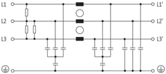 Bộ lọc EMC MEF Murrelektronik 3 pha, 1 tầng 10534