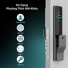 Khóa Thông Minh Philips DDL720-FVP-17HWS : Face ID & Video Intercom