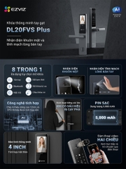 Khóa thông minh EZVIZ DL20FVS Plus- Nhận diện khuôn mặt và tĩnh mạch lòng bàn tay