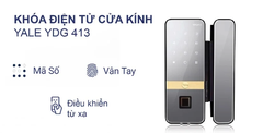 KHÓA VÂN TAY CỬA KÍNH YALE YDG 413A