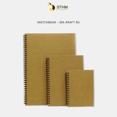 Sổ tay vẽ chì - Sketchbook basic - A6- bìa kraft