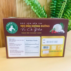 Kẹo dừa không đường vị cà phê 400g - cocofarm