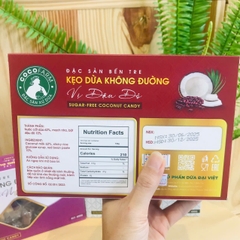 Kẹo dừa không đường vị đậu đỏ 400g - cocofarm