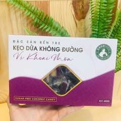 Kẹo dừa không đường vị khoai môn 400g - cocofarm
