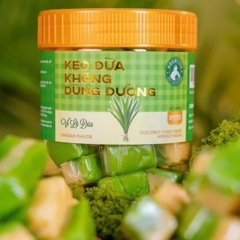 Kẹo dừa không đường lá dứa 400gr - cocofarm
