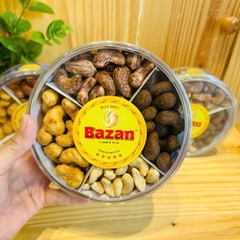 Hạt điều mix vị hộp tròn 500g - Bazan
