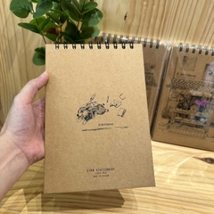 Bí sketchbook - giấy kem trơn - A5 - 65 tờ 190gsm