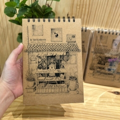 Bí sketchbook - giấy kem trơn - A5 - 65 tờ 190gsm