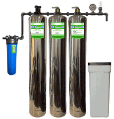 Hệ thống lọc tổng sinh hoạt 3 cột inox NSX-MI3-2