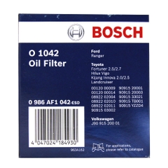 Lọc Dầu Nhớt BOSCH O1042 Cho Toyota Innova, Fortuner, Hilux