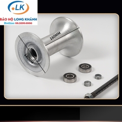 Con lăn kéo cáp miệng ống bánh nhôm