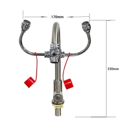 Vòi rửa mắt kết hợp rửa tay khẩn cấp UK0711A