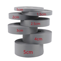 Dây vải phản quang màu ghi bản 2,5cm