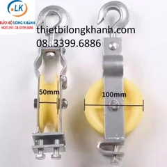 Puly nhựa kéo dây điện đường kính 100 x 50mm