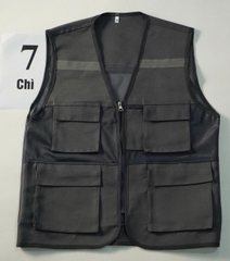 Áo gile bảo hộ phản quang màu chì