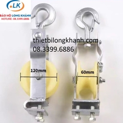 Puly nhựa kéo dây điện đường kính 120 x 60mm