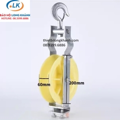 Puly nhựa kéo dây điện đường kính 200 x 60mm