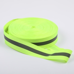 Dây vải phản quang xanh sọc ghi bản 5cm