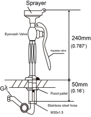 Vòi rửa mắt khẩn cấp WJH0355A