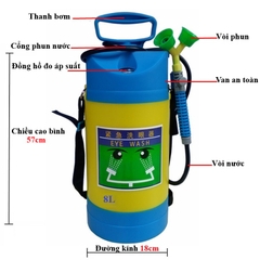 Bồn rửa mắt khẩn cấp di động dung tích 8 lít
