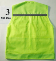 Áo gile bảo hộ phản quang màu xanh nõn chuối