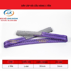 Dây cáp vải cẩu hàng 1 tấn
