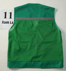 Áo gile bảo hộ phản quang màu xanh lá