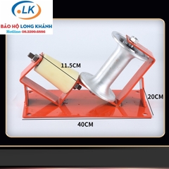 Con lăn góc chữ V 2 bánh nhựa